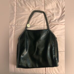 Stella McCartney Black Tote with Chain Detail